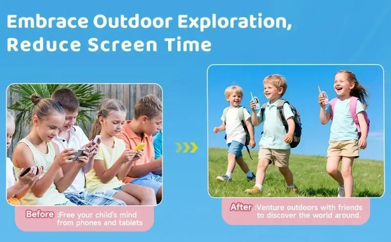 2PCS Kids Video Walkie Talkies HD Video Call Type-C Charging Intercom Toys No SIM Card Indoor Birthday Gift for Boys Girls Age3+